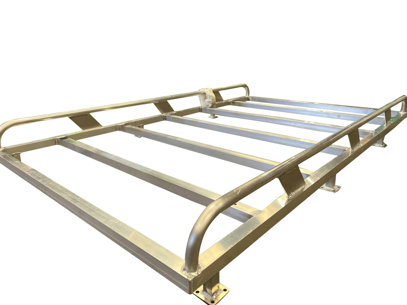 Tradesman Canopy Ladder-Rack Raw Finish Aluminium 2300 Length (Universal) - OZI4X4 PTY LTD