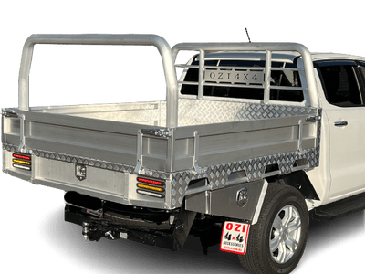Platinum Edition - 1800 Wide Aluminum Dual Cab Tray Supply - OZI4X4 PTY LTD