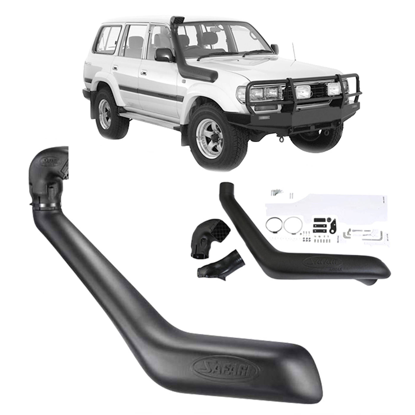 Safari Snorkel Suitable for Toyota Landcruiser (01/1987 - 01/1998) - OZI4X4 PTY LTD