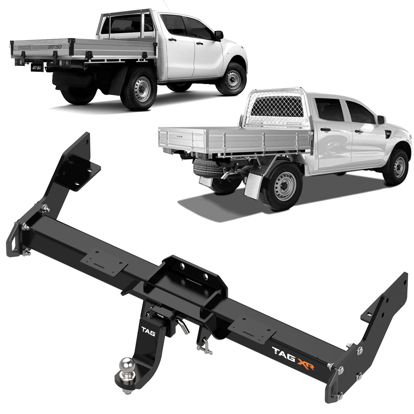 TAG 4x4 Recovery Towbar for Mazda BT-50 (09/2011 - 07/2020), Ford Ranger (09/2011 - 02/2022) - OZI4X4 PTY LTD