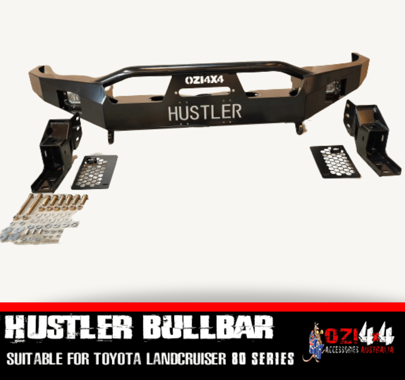 Hustler Bullbar GEN 2 Suitable For Toyota Land Cruiser 80 Series (Pre-Order) - OZI4X4 PTY LTD