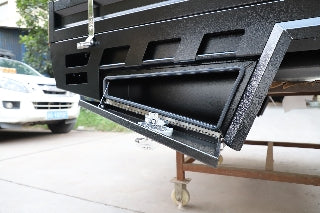Premium Aluminium Tray Gen 2 Includes Water Tank Dual Cab Black (Pre Order) - OZI4X4 PTY LTD