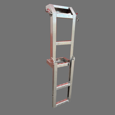 Foldable Down Rear Canopy Ladder Rack Raw - OZI4X4 PTY LTD