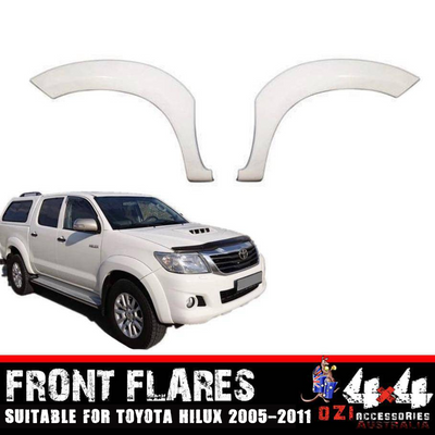 Front Only white OEM Flares Suitable for Toyota Hilux 2005-2011 - OZI4X4 PTY LTD