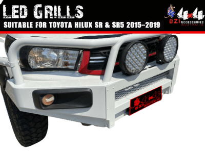 Red Grills with LED suitable for Toyota Hilux 2015-2019 - OZI4X4 PTY LTD