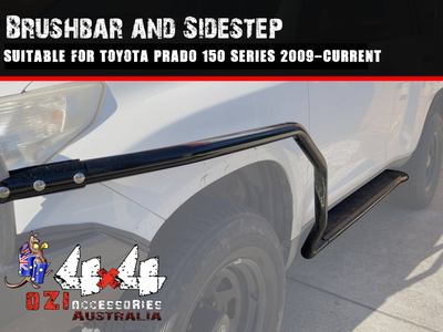 Side Steps & Brush Bars Suitable For Toyota Land Cruiser Prado 150 series 2009-Current (Clearance Sale) - OZI4X4 PTY LTD