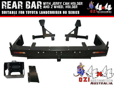 Rear Bar Dual Wheel Carrier Suitable For Toyota Land Cruiser 80 Series - OZI4X4 PTY LTD