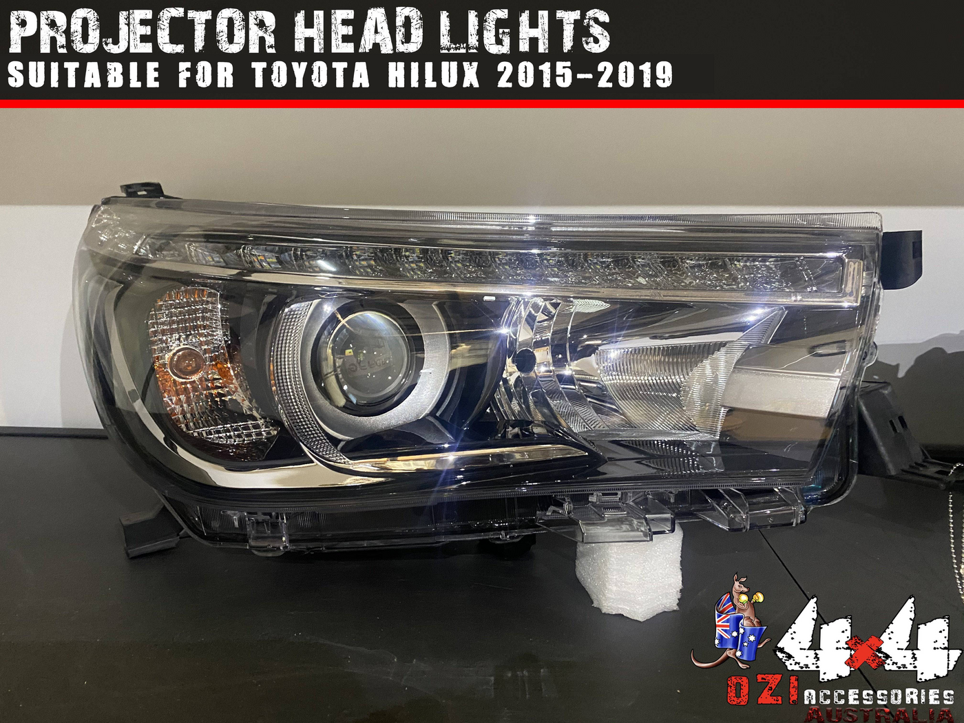 LED Projector Headlight Unit Suitable for Toyota Hilux 2015-2020+ - OZI4X4 PTY LTD