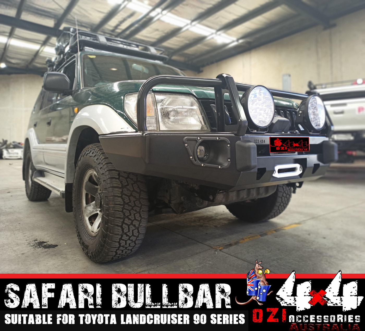Safari Bullbar Suitable For Toyota Land Cruiser 90 Series 1992-2002 - OZI4X4 PTY LTD