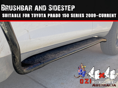 Side Steps & Brush Bars Suitable For Toyota Land Cruiser Prado 150 Series 2009 - Current - OZI4X4 PTY LTD