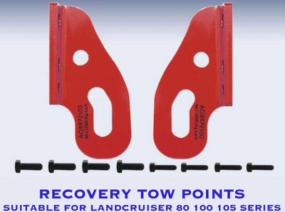 Recovery Tow Points Suitable For Toyota Land Cruiser 80,100,105 (Online only) - OZI4X4 PTY LTD