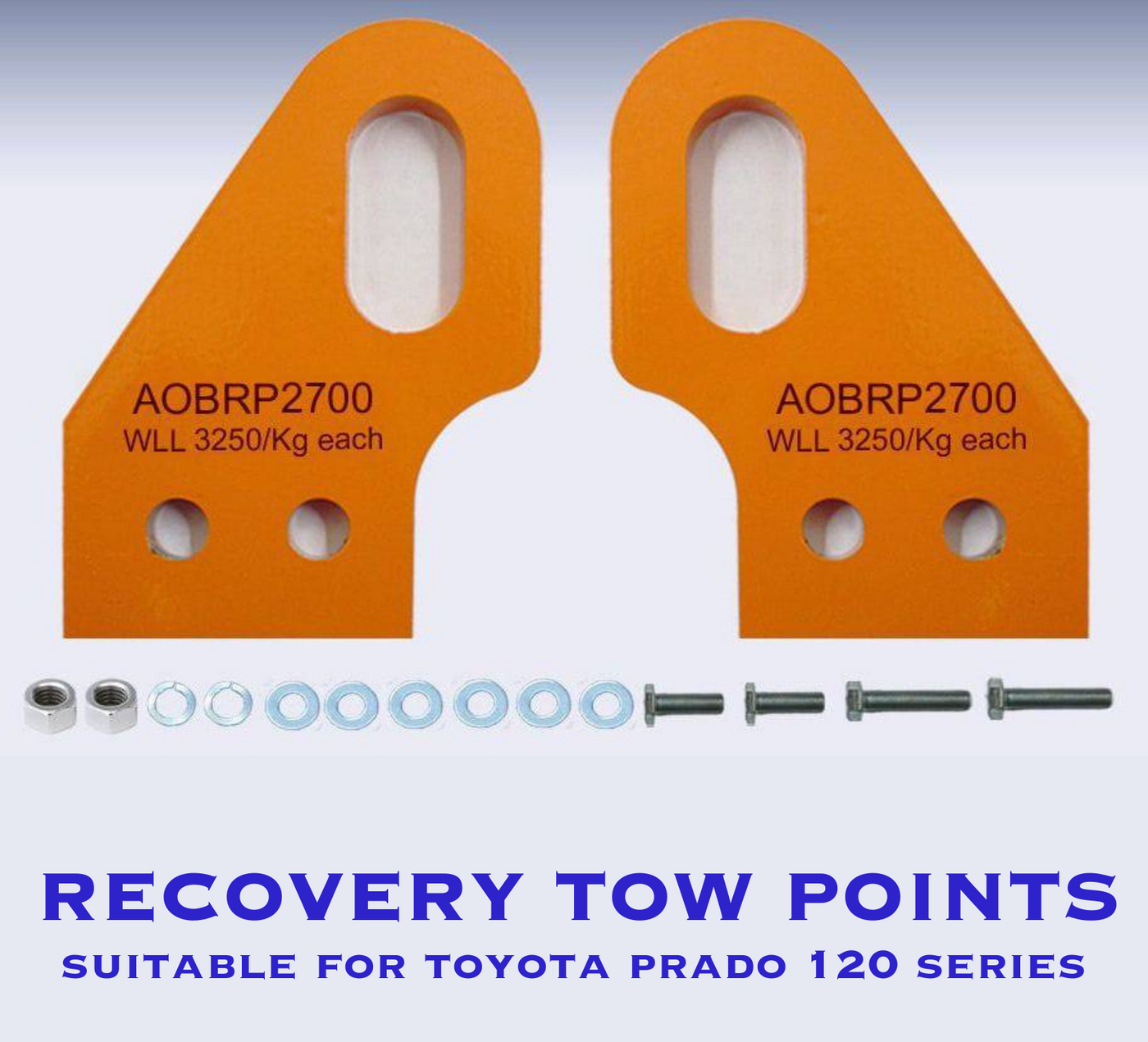 Recovery Tow Points 2700 Suitable For Toyota Prado 120 (Online only) - OZI4X4 PTY LTD