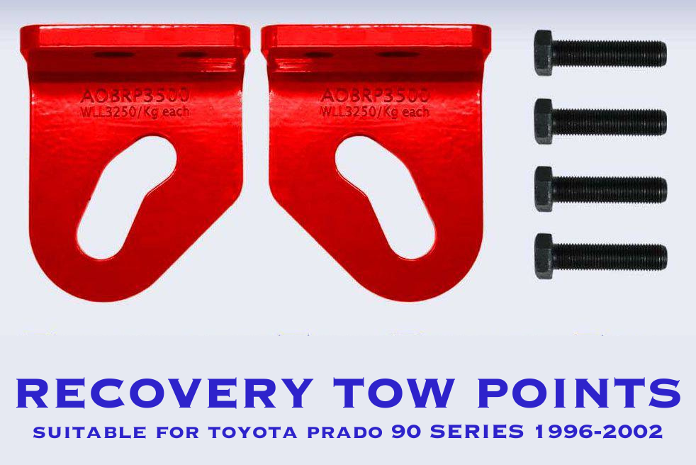 Recovery Tow Points Suitable For Toyota Prado 90 (Pair) Online Only