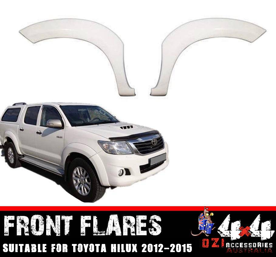 White Flares 2 Piece Suitable For Toyota Hilux 2012-2015 Front Only - OZI4X4 PTY LTD