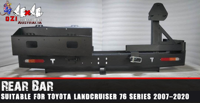 Rear Bar Dual Wheel Carrier Suitable For Toyota Land Cruiser 76 Series 2007+ (Pre-Order) - OZI4X4 PTY LTD