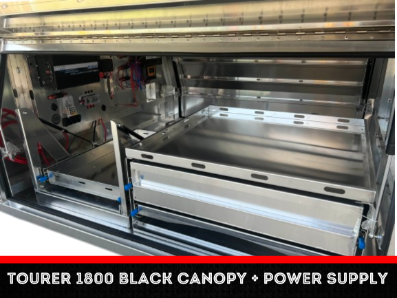 Tourer 1800 Black Canopy + Power Supply (Pre-Order) - OZI4X4 PTY LTD