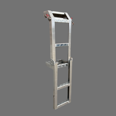 Foldable Down Rear Canopy Ladder Rack Raw - OZI4X4 PTY LTD