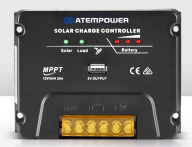 ATEM POWER MPPT Solar Charge Controller Solar Panel Battery Regulator 12V/24V 20A With USB - OZI4X4 PTY LTD