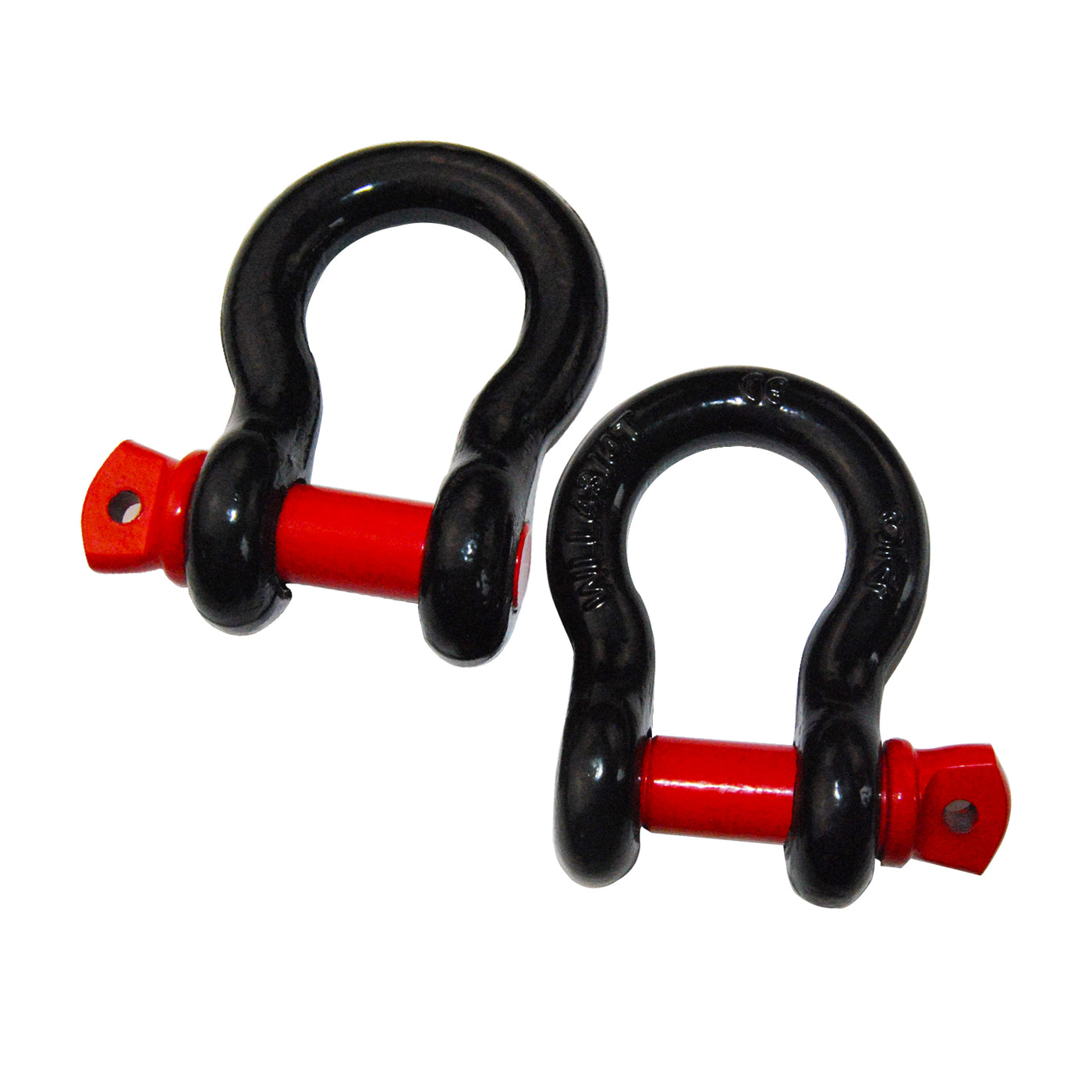 Screw Pin Bow Shackle Red (Online only) - OZI4X4 PTY LTD