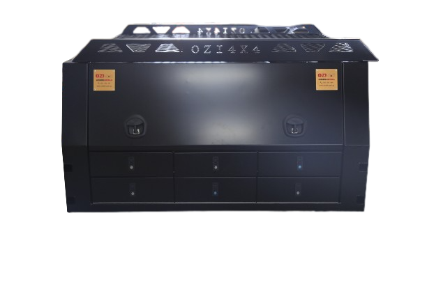 Premium 600 Length Black C/P Dog Box (Jack off Compatible) - OZI4X4 PTY LTD
