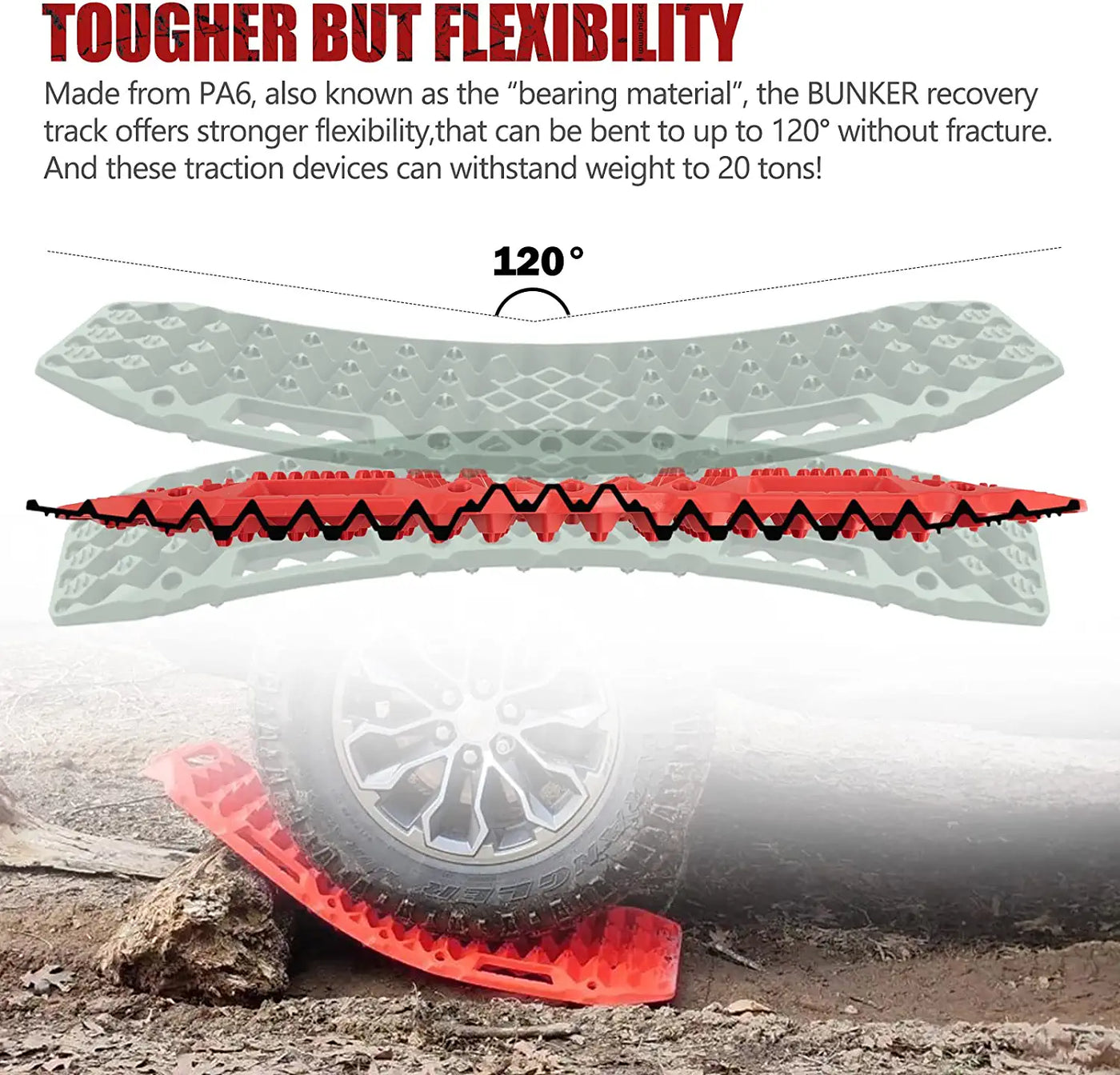 20TON Red Recovery Track (Online only) - OZI4X4 PTY LTD