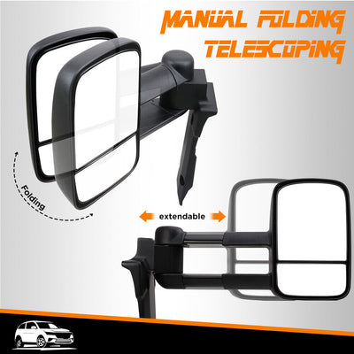 Extendable Towing Mirror Suitable For Toyota Land Cruiser 70 75 76 78 79 Series - OZI4X4 PTY LTD