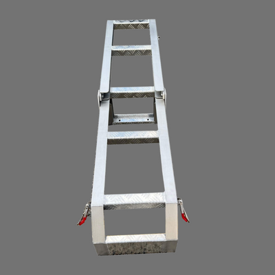 Foldable Down Rear Canopy Ladder Rack Raw - OZI4X4 PTY LTD