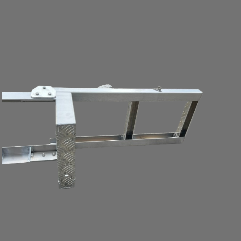 Foldable Down Rear Canopy Ladder Rack Raw - OZI4X4 PTY LTD