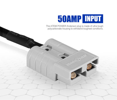 Atem Power Solar Cable Connector 50A to 30A Anderson Style Solar Adapter Plug - OZI4X4 PTY LTD