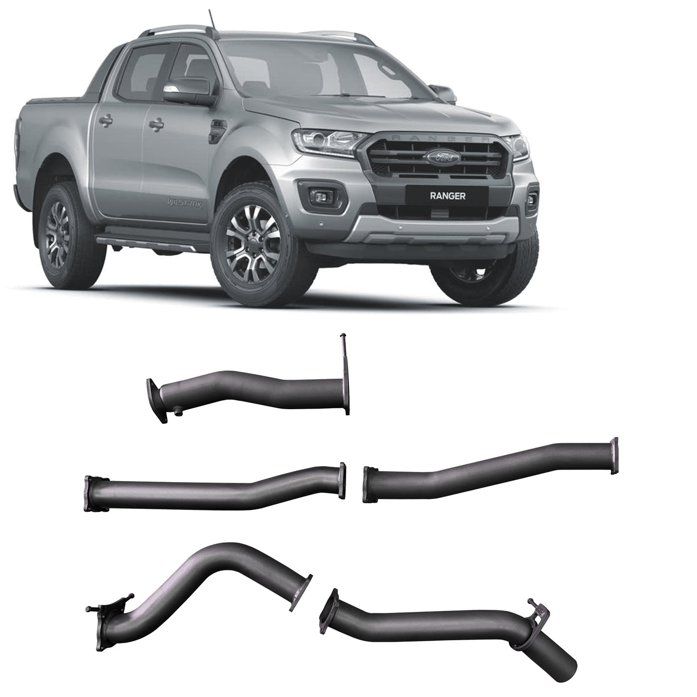 Redback Extreme Duty Exhaust for Ford Ranger 3.2L (07/2016 - 05/2022) - OZI4X4 PTY LTD