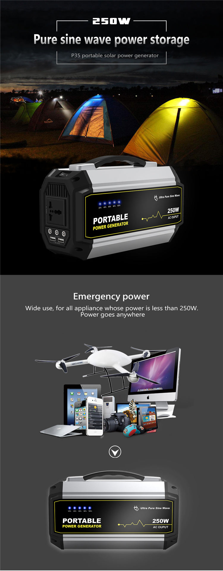 250W Portable Lithium Battery Power Bank (Pre Order) - OZI4X4 PTY LTD