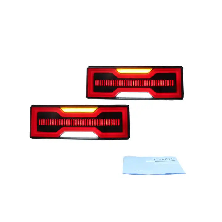 Bow Tie Smoked LED Tray Tail Lights Suitable for Toyota Landcruiser 79 Series (Non ADR Approved) - OZI4X4 PTY LTD