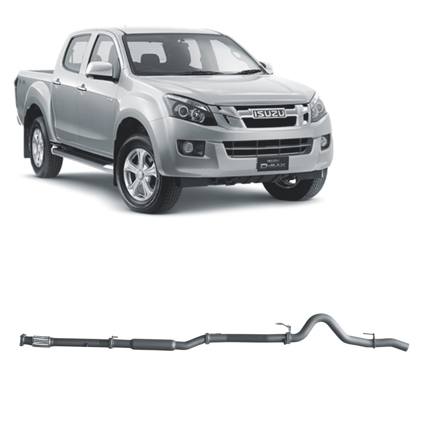 Redback Extreme Duty Exhaust for Isuzu D-MAX (02/2017 - 10/2020) - OZI4X4 PTY LTD