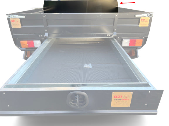 Premium 1900 Aluminium Tray (Head Board) Suitable For Toyota Landcruiser 79 Series - OZI4X4 PTY LTD
