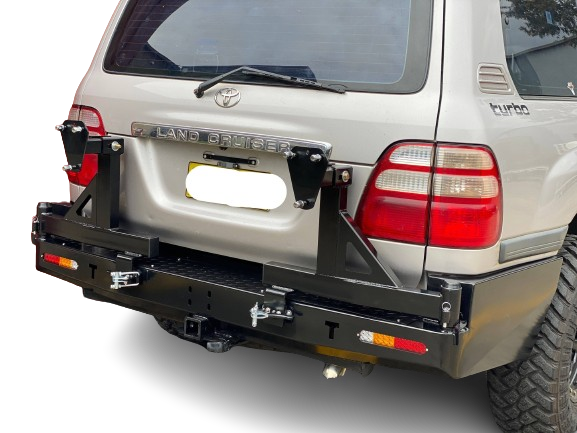 Rear Bar Dual Wheel Carrier Suitable For Toyota Land Cruiser 100 Series IFS 1998-2007 (Pre-Order) - OZI4X4 PTY LTD