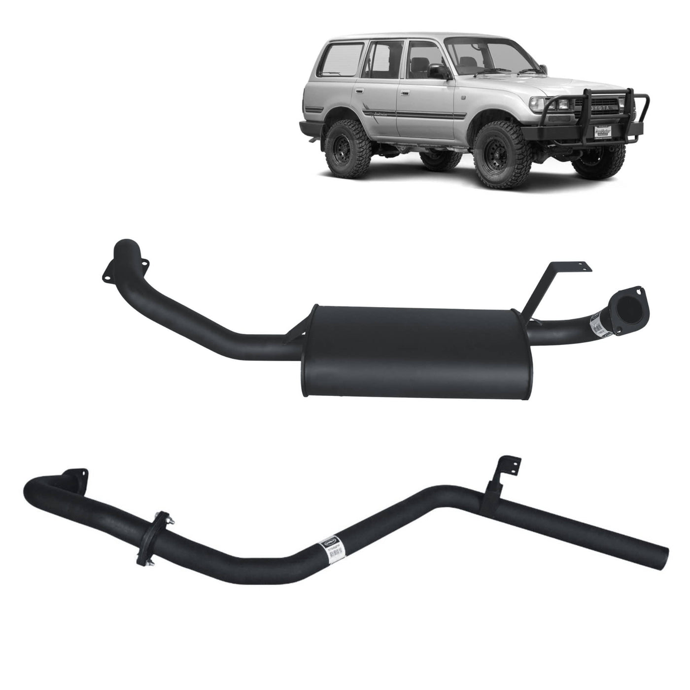 Redback Performance Exhaust Suitable For Toyota Landcruiser 80 Series Wagon 4.2L 1HZ & 4.5L FZ - OZI4X4 PTY LTD