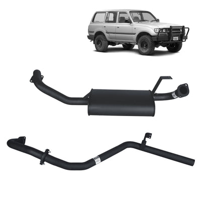 Redback Performance Exhaust Suitable For Toyota Landcruiser 80 Series Wagon 4.2L 1HZ & 4.5L FZ - OZI4X4 PTY LTD