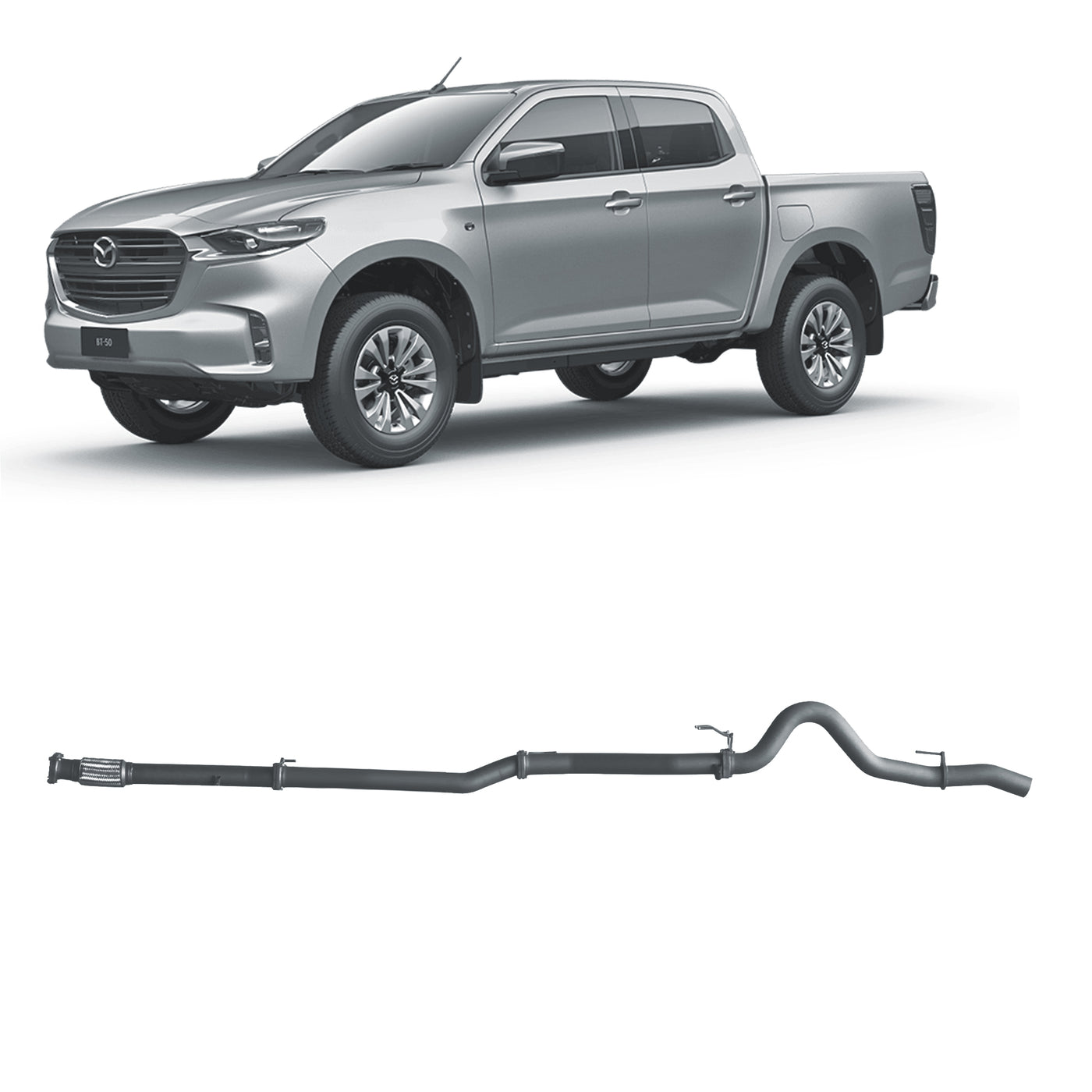 Redback Extreme Duty Exhaust for Mazda BT-50 (08/2020 - on) - OZI4X4 PTY LTD