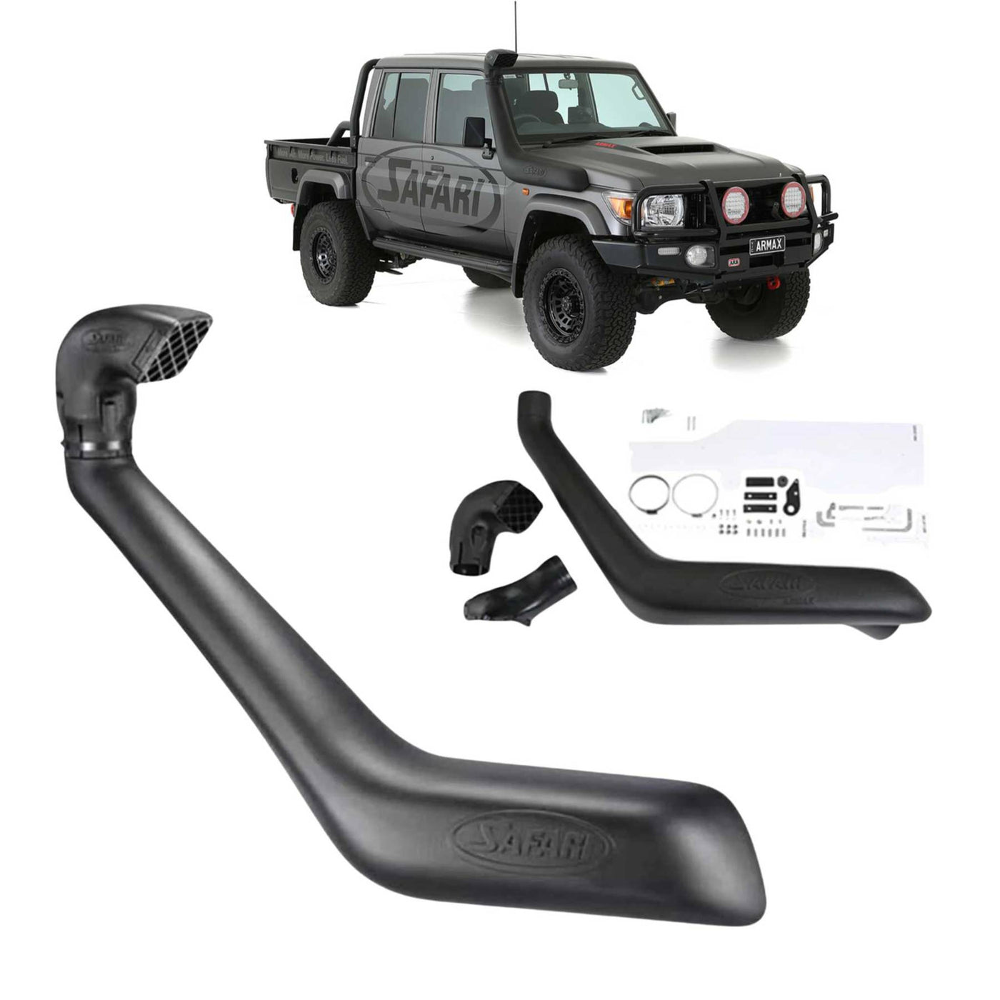 Safari ARMAX Snorkel Suitable For Toyota Landcruiser 76/78/79 Series 4.5L V8 (01/2007 - on) - OZI4X4 PTY LTD