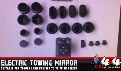 Extended Towing Mirror Suitable For Toyota Land Cruiser 70,75,76,78,79 Series (Blinker) - OZI4X4 PTY LTD