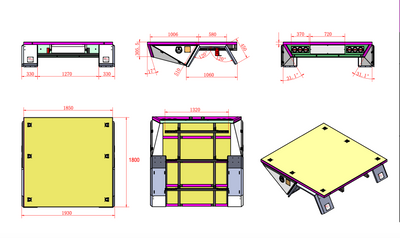 Aluminium Tray 1800 Tapered Style Deck - OZI4X4 PTY LTD