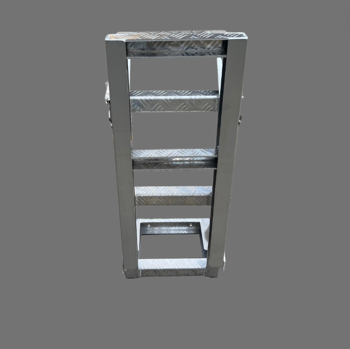 Foldable Down Rear Canopy Ladder Rack Raw - OZI4X4 PTY LTD