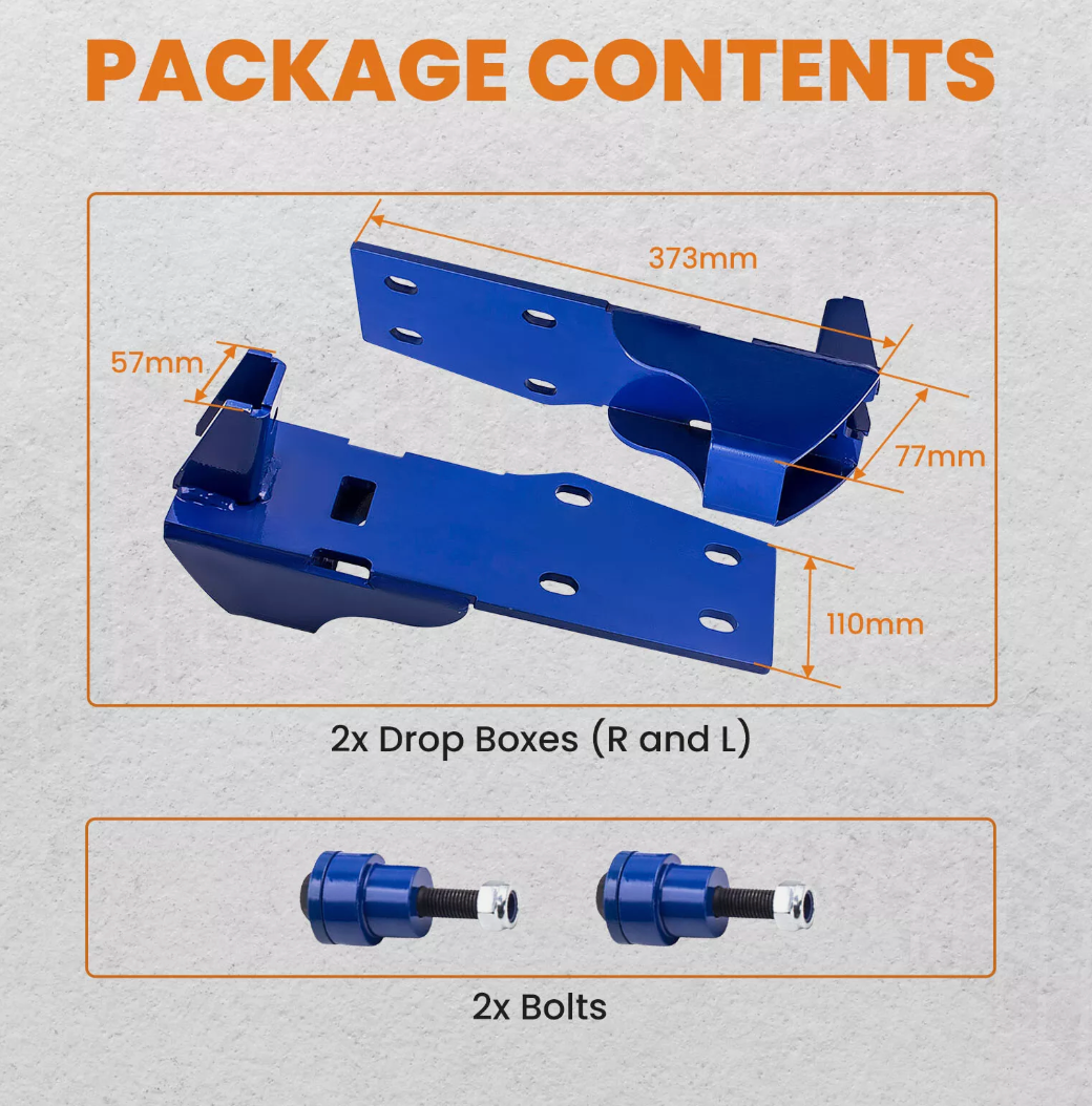 Lift Kit Drop Boxes 3,4,5 Inch Suits Nissan Patrol GQ & GU