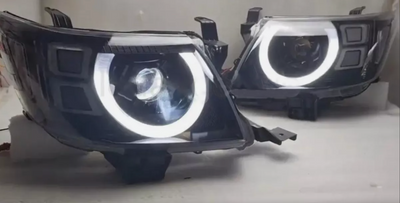 GEN 2 Projector Halo Headlight (Blacked Out) Suitable for Toyota Hilux 2005 - 2011 (Pre-Order) - OZI4X4 PTY LTD