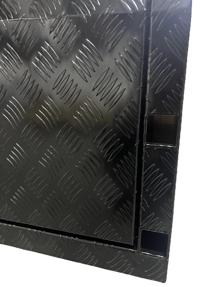 Premium Black 1800 Checker-plate Canopy (Jack Off Compatible) - OZI4X4 PTY LTD