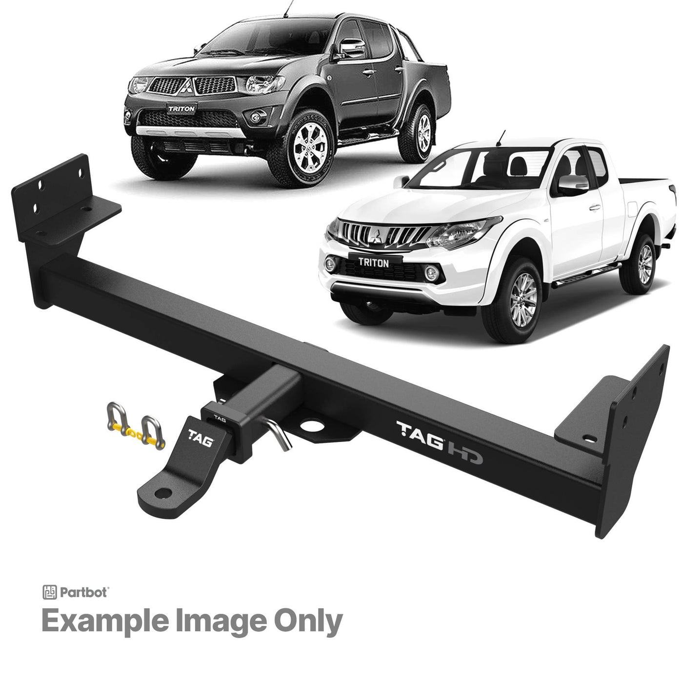 TAG Heavy Duty Towbar for Mitsubishi Triton (10/2009 - 04/2015), Mitsubishi Triton (07/2006 - 09/2009) - OZI4X4 PTY LTD