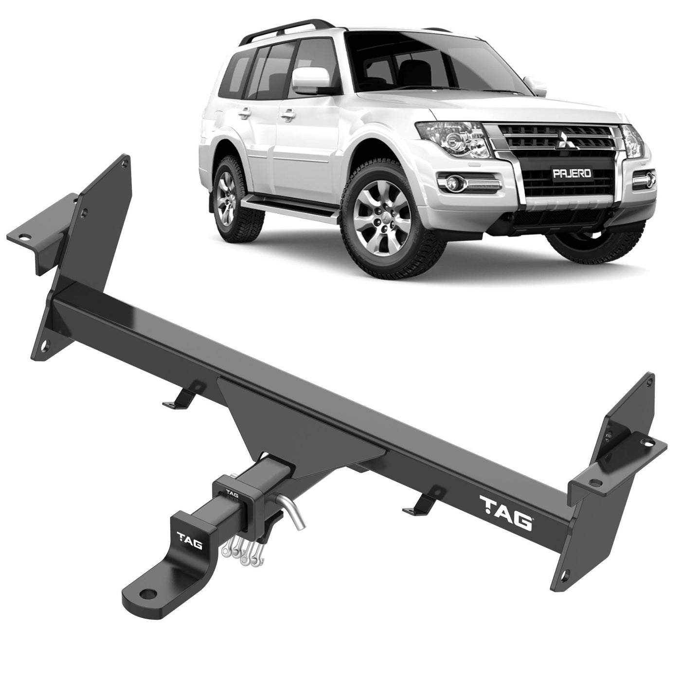 TAG Heavy Duty Towbar for Mitsubishi Pajero (05/2000 - on) - OZI4X4 PTY LTD