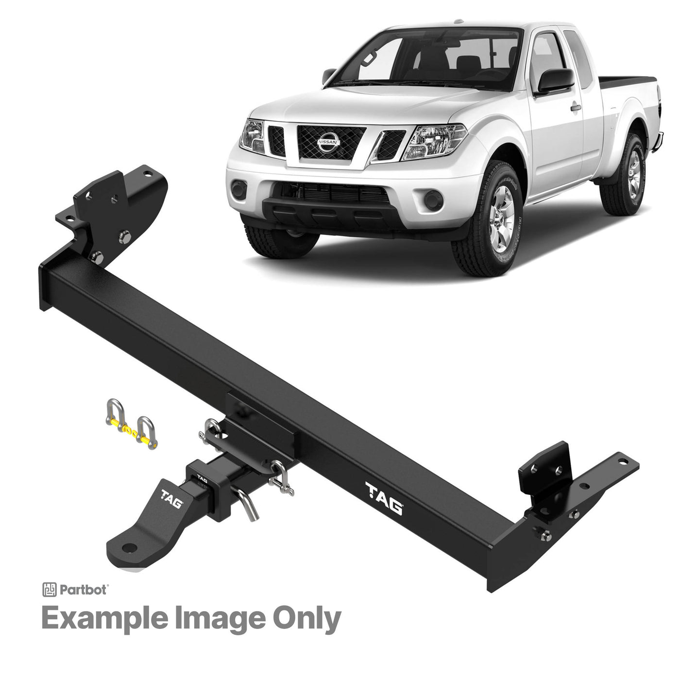 TAG Heavy Duty Towbar for Nissan Navara D40 all models (07/2005 - 2016) - OZI4X4 PTY LTD