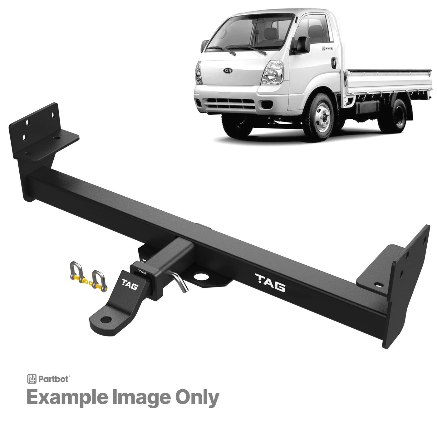 TAG Heavy Duty Towbar for KIA K2900 (04/2008 - 01/2013), K2700 (10/2002 - 2008) - OZI4X4 PTY LTD