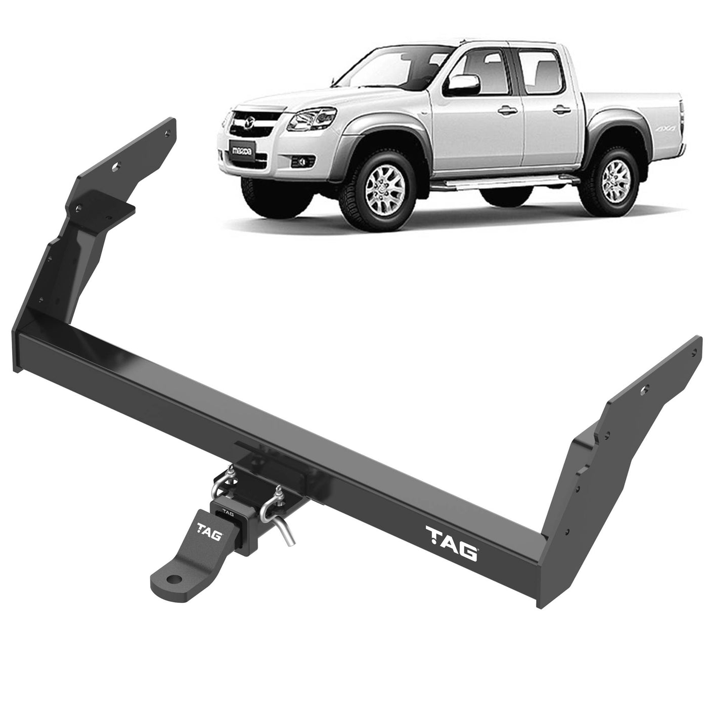 TAG Heavy Duty Towbar for Mazda BT-50 (11/2006 - 10/2011) - OZI4X4 PTY LTD